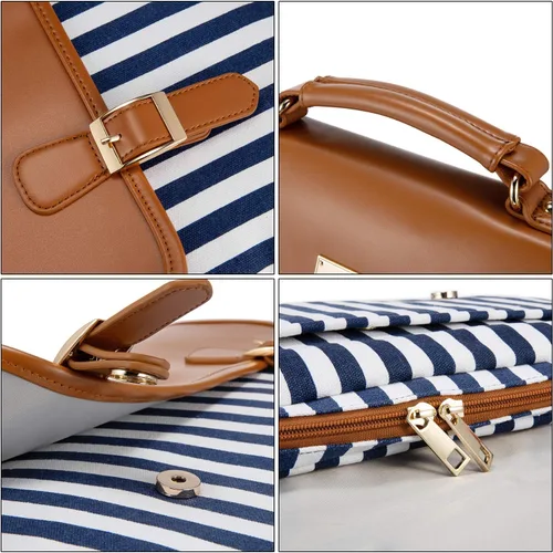 Vista 7 de Bolsa de laptop para mujer, linda funda para la universidad o el trabajo