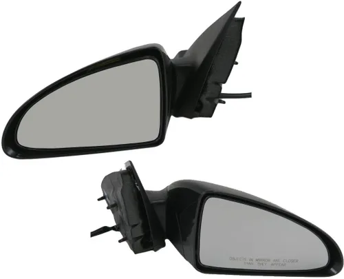 Vista 212 de TRQ Conjunto de 2 piezas de espejo lateral para conductor y pasajero, ajuste eléctrico, sin calefacción, sin memoria, color negro, compatible