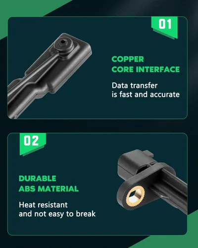 Vista 4 de SCITOO Sensor de velocidad de rueda ABS automotriz Sensor ABS trasero izquierdo derecho ajuste 2008 09 10 11 12 para Jeep Liberty, 2007-2018