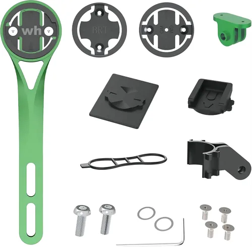 Vista 10 de Soporte para computadora de bicicleta, soporte frontal para bicicleta para manillar de bicicleta integrado, compatible con bicicletas de carretera