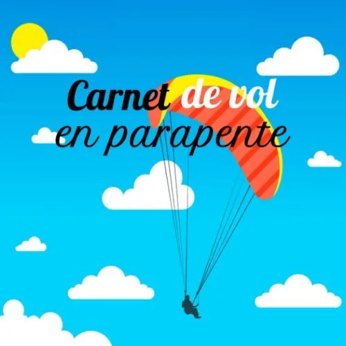 Carnet de vol en parapente Journal de bord du parapentiste pour 60 vols noter ses remarques et souvenirs emplacement pour photos joli cadeau à
