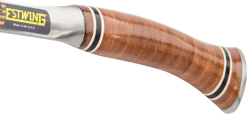 Vista 4 de ESTWING Sportsman's Axe - Hacha de camping de 12 pulgadas con construcción de acero forjado y agarre de cuero genuino - E14A
