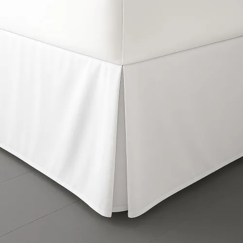 Vista 12 de LUX Décor - Faldas de cama de tamaño individual de 16 pulgadas de caída, falda de cama plisada de microfibra cepillada (negro)