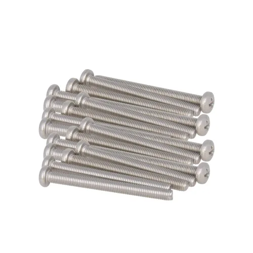 Vista 205 de MroMax 30 tornillos de máquina Phillips de cabeza plana M2 x 0.197 in, acero inoxidable 304 18-8, rosca completa, tornillos de cabeza cruzada gris