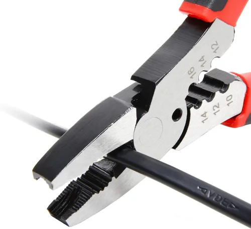 Vista 5 de Powerbuilt Alicates extractores de tornillos pelados, Alicates Linesman de servicio pesado de 6 ", alicates multiusos para extracción