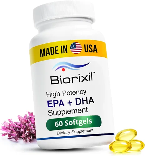 Alternativa de aceite de pescado vegano Omega-3 del aceite de algas – Suplemento EPA y DHA de alta potencia – Cápsulas pequeñas de gel suave fáciles