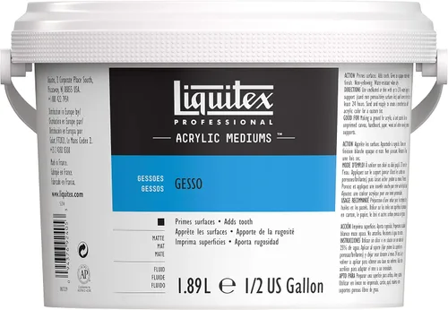Vista 15 de Liquitex Basics Tubo mediano de Gesso para aplicación en superficies, 8.5 onzas Negro