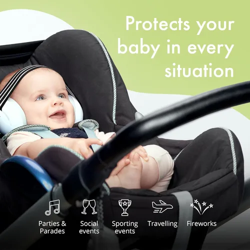 Vista 5 de Alpine Muffy - Protección de oídos para bebés y niños pequeños de hasta 36 meses, certificado CE y ANSI, orejeras con reducción de ruido, cómodos