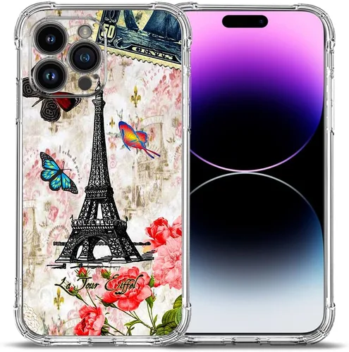 Vista 24 de Funda para iPhone 14 Pro Max, hermosa protección contra caídas de girasoles a prueba de golpes, funda protectora de cuerpo completo resistente a