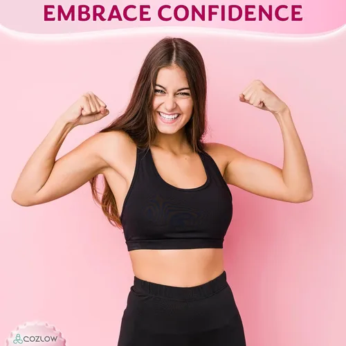 Vista 9 de COZLOW Rodillo de masaje para celulitis, azul, masajeador anticelulítico con asas de rodillo desmontables para muslos, piernas y glúteos