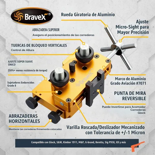 Vista 5 de [Actualizado] Empujador de visión, herramienta empujadora de visión con punta de visión giratoria para visión delantera y trasera, alta precisión