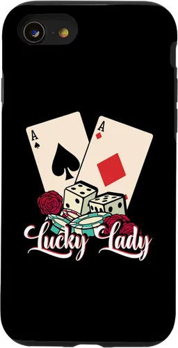 Vista 18 de Lucky Lady Poker Player Gambling Casino Gambler Case for iPhone 16