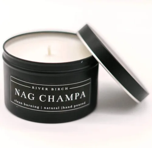 Vista 51 de River Birch Candles - Vela perfumada de almendra + miel, velas de soja de alta calidad, totalmente naturales, no tóxicas, vela de viaje de lata