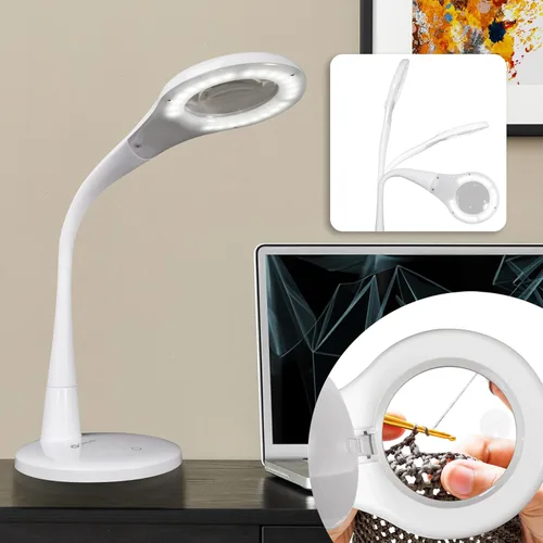 OttLite Prevención LED Lupa Lámpara, Blanco, Remitente