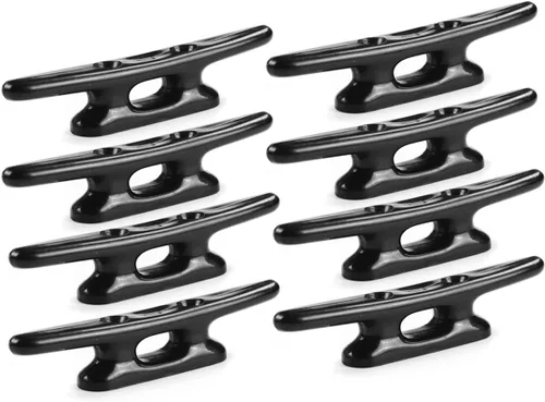 MIZUGIWA Nylon Boat Cleats Dock Cleats Black,4 Inch 5 Inch 6 Inch 8 Inch,Marine Boat Cleats for Rope Hooks,Kayaks,Tie Down,Maritime Decor