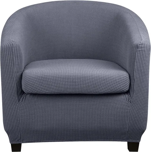 Vista 13 de Lellen Funda para silla de club con funda de cojín de asiento, funda redonda para sillón con acento de bañera, fundas elásticas para sofá sala