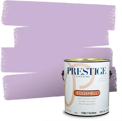 Vista 44 de PRESTIGE Pinturas de pintura interior e imprimación en uno, 1 galón, plano, combinación comparable de Sherwin Williams* Kimono Violet*