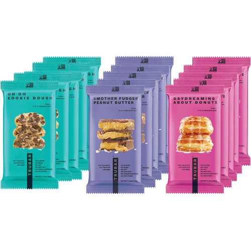 Vista 12 de TRUBAR Barra de proteínas veganas, masa de galleta Oh Oh, sin gluten, proteína a base de plantas, sin lácteos, sin OMG, sin soja, sin alcoholes