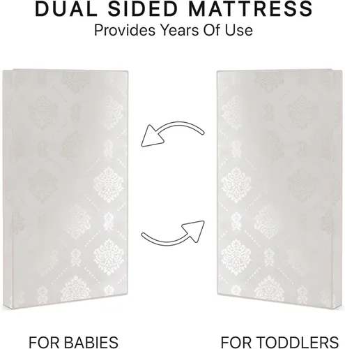 Vista 7 de Beautyrest Beginnings Black Brilliant Sun - Colchón prémium de 2 etapas para cuna y niños pequeños con espuma de soja a base de plantas y espuma