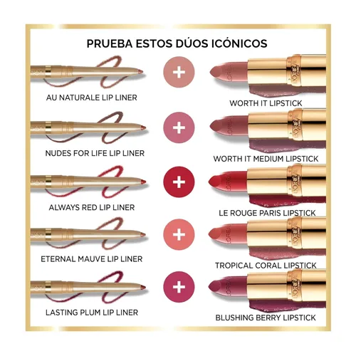 Vista 6 de L'Oreal Paris Colour Riche Lipcolour, Ballerina Shoes [135], 1 unidad