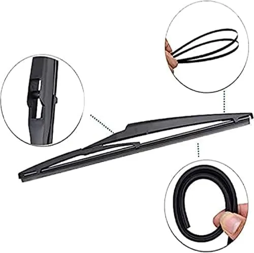 Vista 3 de Kit de limpiaparabrisas trasero de 14 "repuesto para Nissan X-Trail T31 2007-2012 limpiaparabrisas trasero brazo limpiaparabrisas