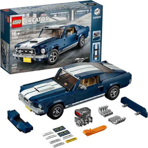 LEGO Creator Expert Ford Mustang 10265 - Set de construcción - Exclusivo modelo de auto de colección avanzado, con interior detallado, motor V8,