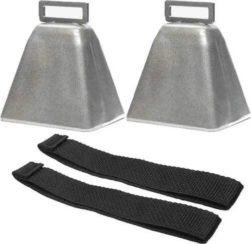 Vista 11 de Campanas Bevin Campanas de Vaca de Larga Distancia 10LD (Naranja y Naranja) Campanas de Navidad Hechas de Acero Fuertes Fabricantes de Ruido