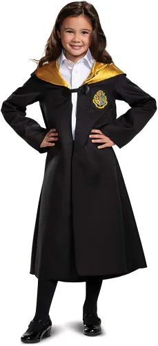 Vista 3 de Capa de Harry Potter, túnica oficial de Hogwarts Wizarding World, accesorio de vestir clásico para niños