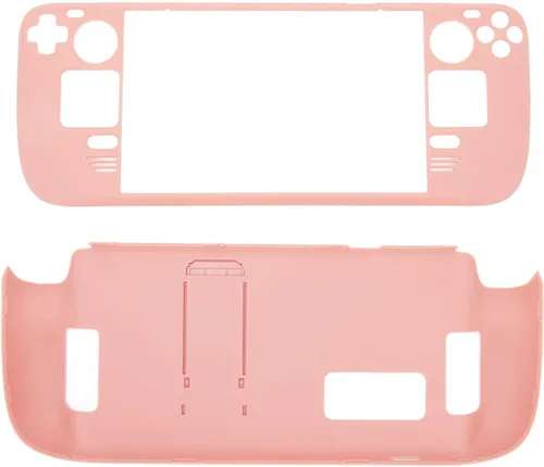 Vista 12 de Funda con función atril para Steam Deck, funda protectora completa para cubierta de vapor, funda protectora a prueba de huellas dactilares con Negro