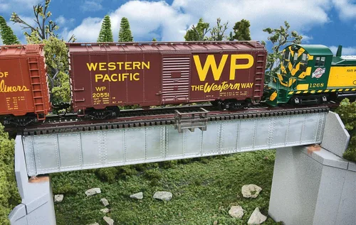 Vista 17 de Walthers Cornerstone Puente de ferrocarril de doble vía Pilar concreto pkg(2) 933-4553 HO Escala Modelo Ferrocarril - Kit de estructura