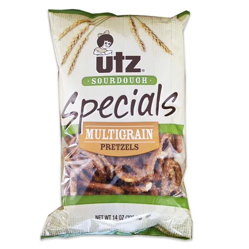 Vista 2 de Utz Sourdough Specials Pretzels Multigrain - Pretzels de galletas suaves - Saludables y saludables - 3 bolsas de 14 onzas