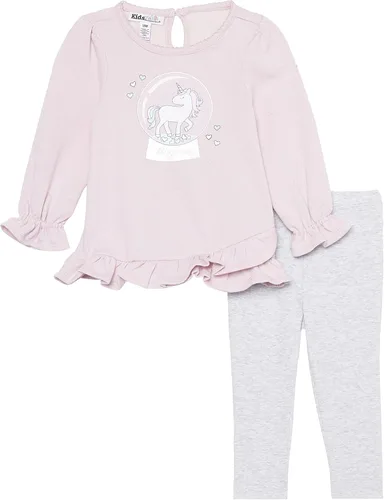 Vista 8 de Kids Headquarters Conjunto de leggings de 2 piezas para bebé niña Rubor de gamuza/estampado
