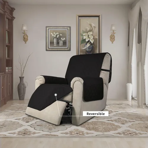 Vista 585 de Easy-Going - Funda reversible para sofá reclinable, resistente al agua, protector de muebles con correas elásticas, para mascotas y niños