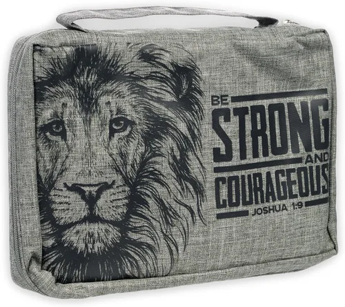 Vista 20 de Christian Art Gifts Funda bíblica para hombre/mujer, pez Jesús, lienzo negro, XS