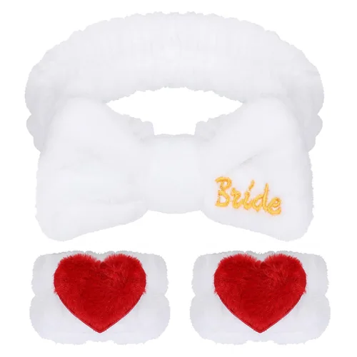 Vista 9 de Diadema de Felpa para Lavar la Cara con Estampado de Vaca, Banda de Muñeca para Spa, Puños, Coletero para el Cabello, para Mujeres y Niñas