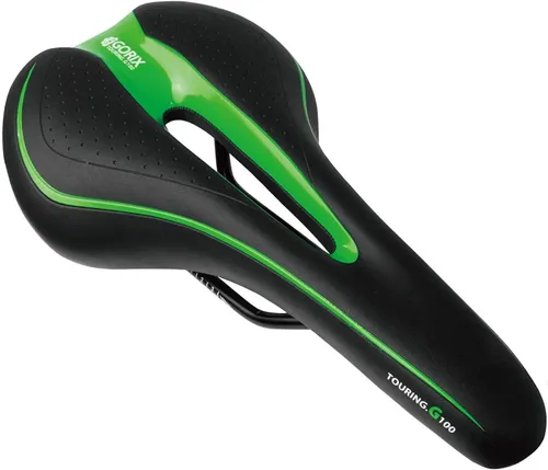 Vista 5 de Sillín GORIX para Bicicleta Cómodo con Cojín y Riel para Bicicleta de Montaña y Carretera para Hombres y Mujeres (GX-C19)