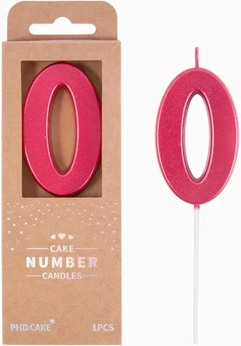 Vista 7 de PHD CAKE Velas de Cumpleaños de Oro Moderno Número 0 de 2.76 Pulgadas, Velas de Número Dorado, Velas de Número para Pastel, Celebración de Fiesta