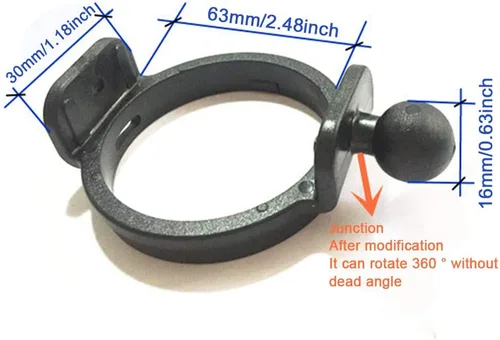 Vista 7 de Kakalote Soporte universal para coche - Soporte y soporte para cámaras de salpicadero, se adapta a la mayoría de los modelos (negro)