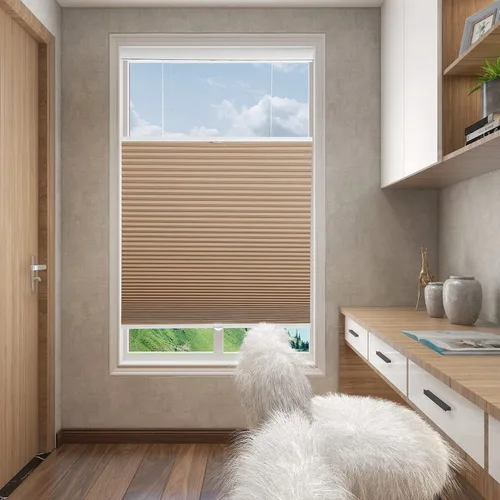 Vista 74 de Changshade Persianas Celulares Opacas sin Cordón, Persianas de Arriba hacia Abajo y de Abajo hacia Arriba para Ventanas, Persianas de Ventana