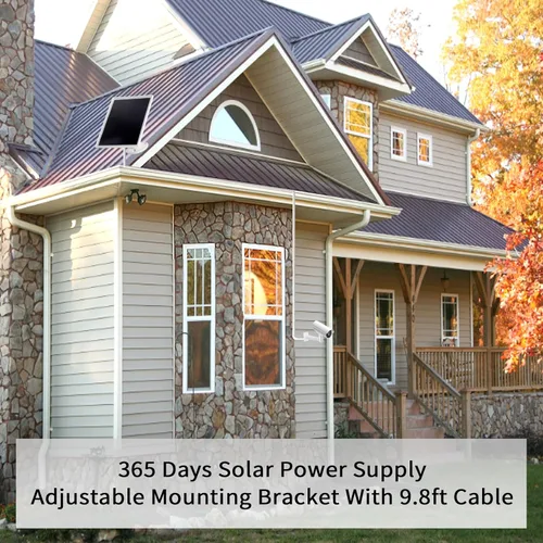 Vista 6 de Cargador de panel solar de 6 W, panel solar con micro USB y puerto USB-C para cámara de batería recargable DC 5 V para exteriores, IP66 resistente