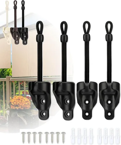 Vista 9 de Piezas de repuesto universales para sombra, amarres de sombra, resistencia a la intemperie, compatible con persianas enrollables Coolaroo, persianas