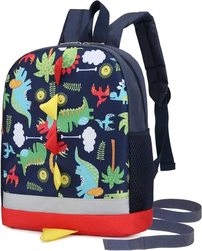 Vista 7 de HWJIANFENG Kids Backpack Toddler Backpack Cute Mini Dinosaur Backpack for Boys Baby Daycare Bag Schoolbag Boys Girls