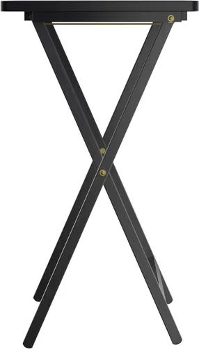 Vista 10 de Juego de mesa de 5 piezas para televisor de la marca Winsome Wood , Madera, Negro