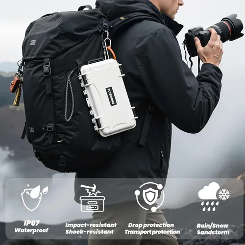 Vista 6 de Osmo Pocket 3 - Funda impermeable de transporte de viaje para Xtra Muse/DJI Osmo Pocket 3 Creator Combo con funda protectora/combo de expansión