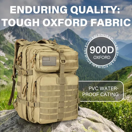 Vista 8 de Himal - Mochila táctica militar – Mochila grande de 3 días de asalto del ejército Molle, 40L