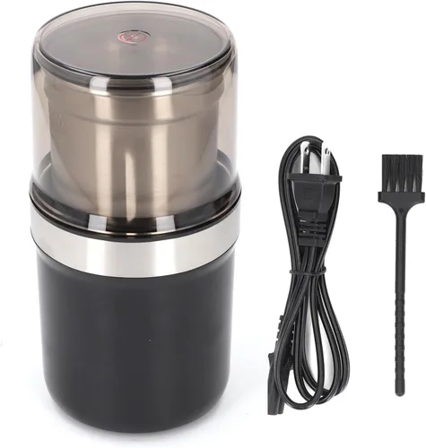 Vista 6 de SUNGOOYUE Versatile Dry Bean Grinder, Coffee Grinding Machine with Stainless Steel Vane/Wing for Kitchen Shop, 100g Capacity
