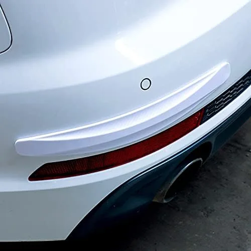 Vista 6 de BetterJonny Protector universal de fibra de carbono para parachoques de esquina, 4 tiras de goma anticolisión para la mayoría de los automóviles