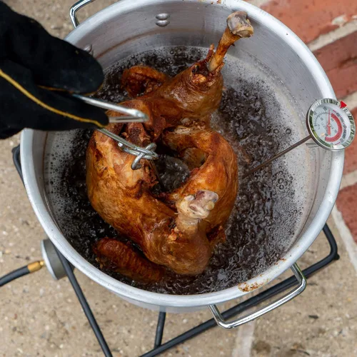 Vista 4 de King Kooker Paquete de propano para freír y hervir al aire libre con 2 ollas, plateado, una talla (12RTFBF3)