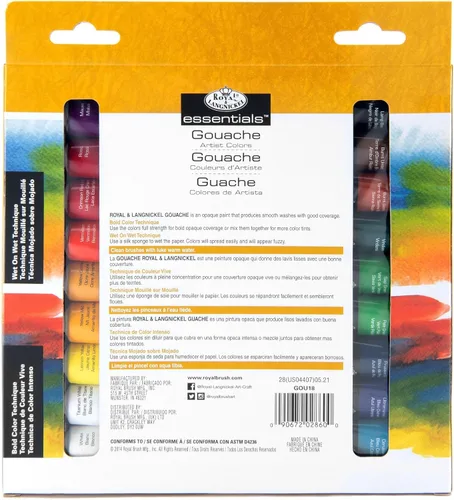 Vista 9 de Royal & Langnickel Pintura Gouache, 18 piezas