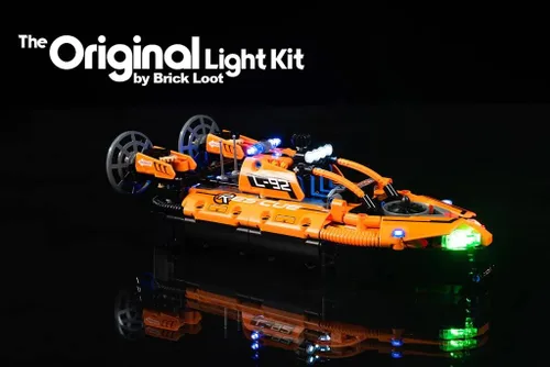 Vista 6 de Brick Loot Kit de luces LED de lujo para tu juego LEGO Rescue Hovercraft 42120 - (Nota el modelo no está incluido)